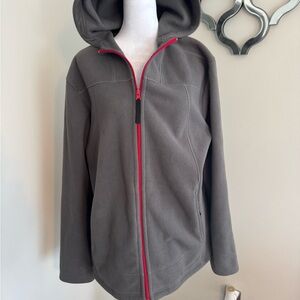 Alpine Gray Jacket with Red Accents